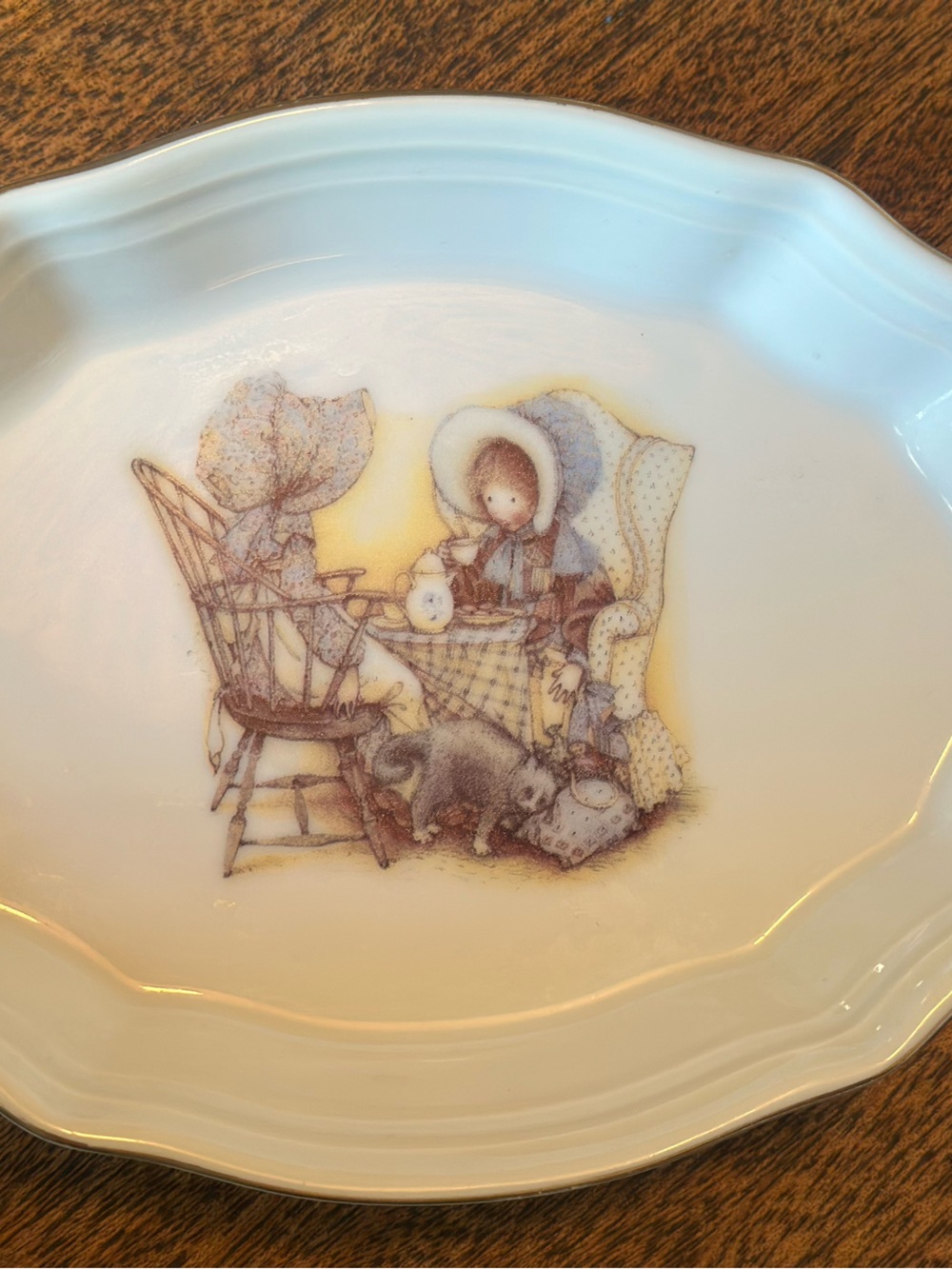 Vintage Holly hobbie trinket dish